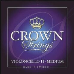 Crown 4/4 Cello String Set - Medium Gauge - Chromesteel/Steel - Ball End